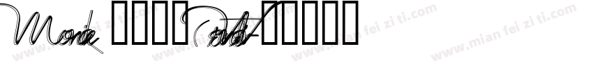 Monika 常规斜体(Western)字体转换